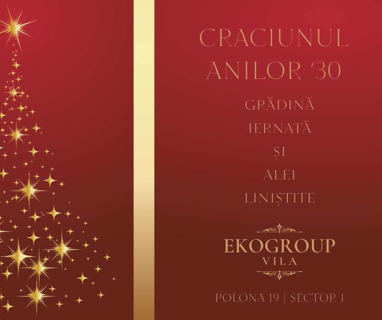 Eko Group Vila: O Călătorie în Eleganța Crăciunului Anilor ’30